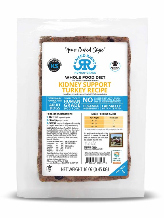Kidney Support Turkey Adult Dog Recipe – Product SELECTION Section